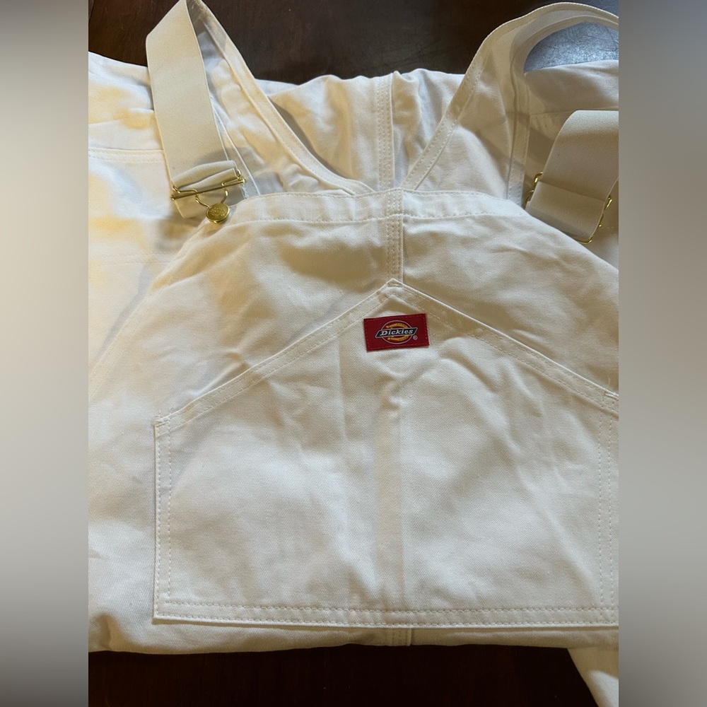 Dickies Cream Bib Overalls